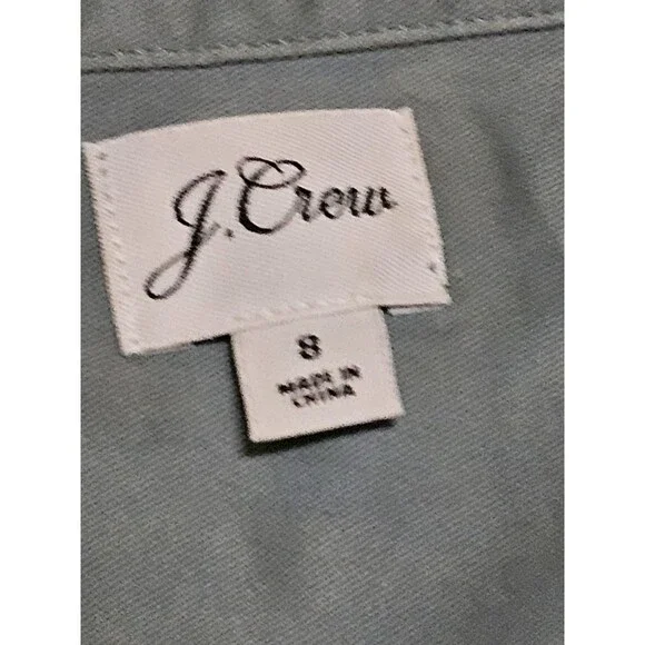J. Crew Dress  Womens  Zip Front Chino 8  Long Sleeve Gree Granolagirl Academia - Picture 8 of 16